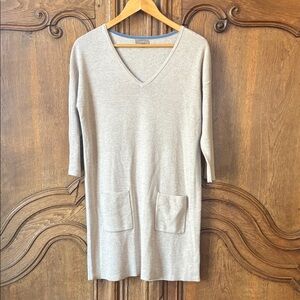 Lilla P Tan Knit Sweater Dress